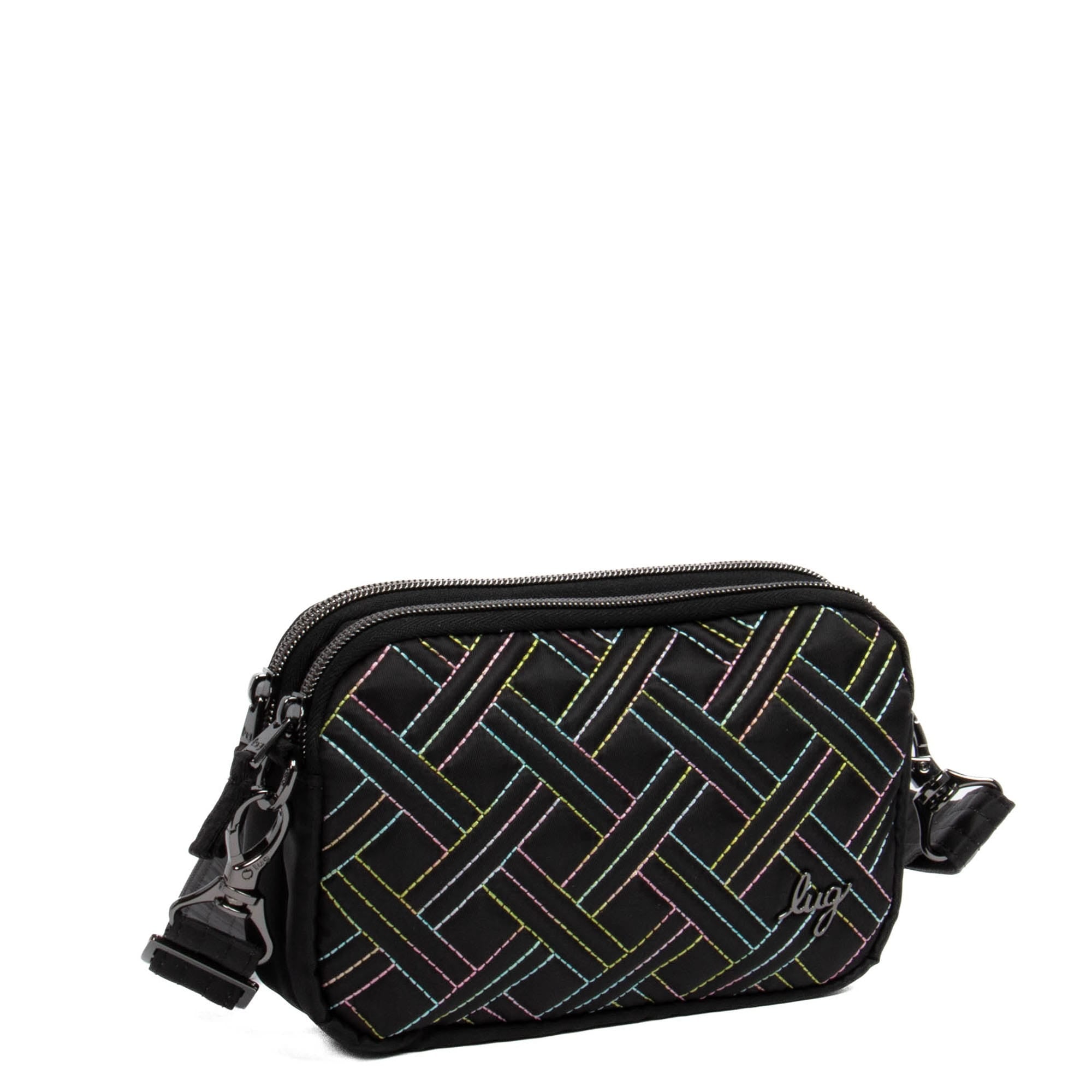 Coupe 2 Convertible Crossbody Bag - BLACK ICEPOP STITCH - Coupe2_BlackWithIcePop_02